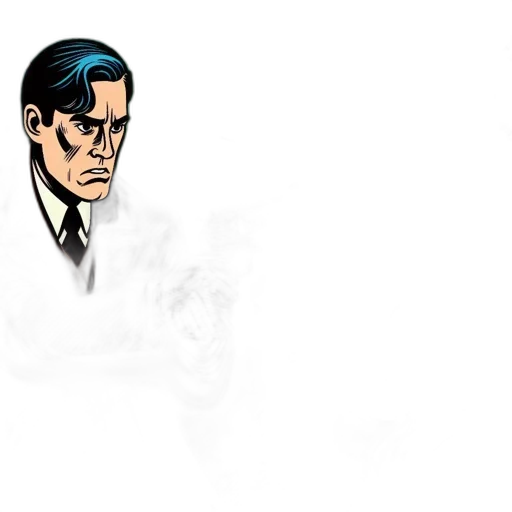 staff, face, comic book art, cartoon transparent PNG cut-out