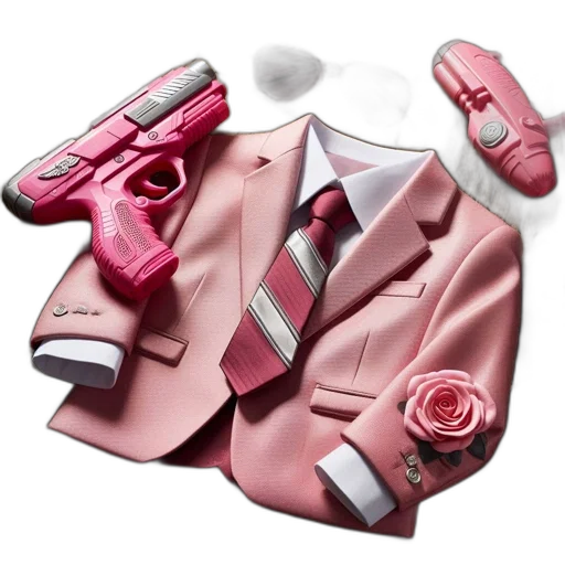 jacket, weapon, dress, concept art transparent PNG cut-out