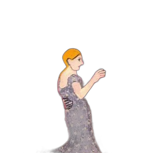 dress, staff, jewelry, creature transparent PNG cut-out
