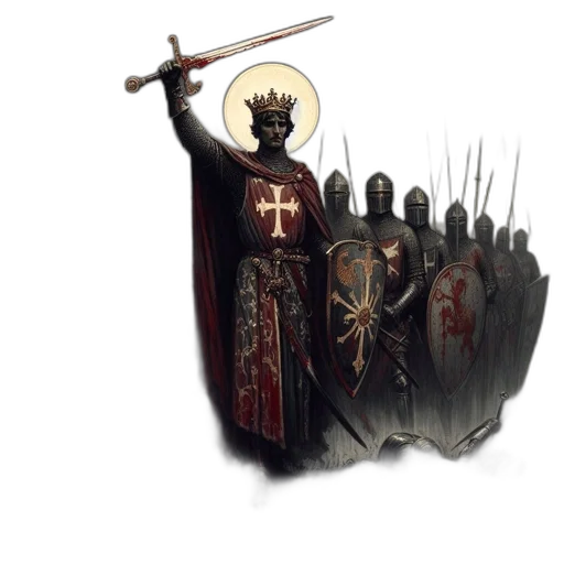 sword, weapon, staff, crown transparent PNG cut-out