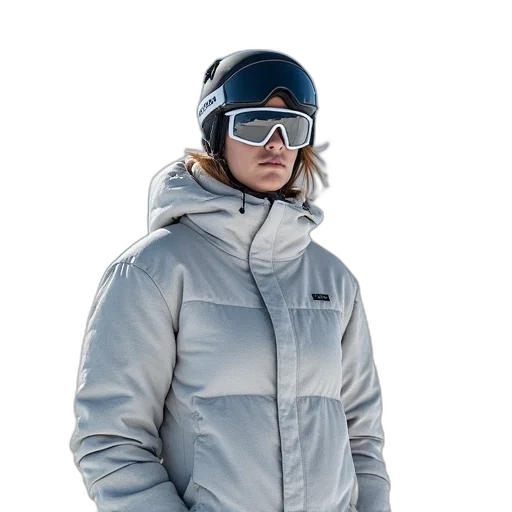 jacket, face, staff, hat transparent PNG cut-out