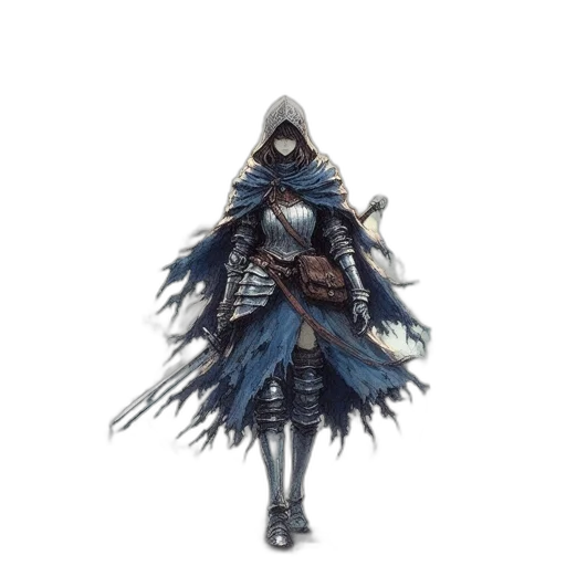 sword, jacket, mask, staff transparent PNG cut-out