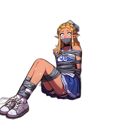 dress, shoes, staff, pixel art transparent PNG cut-out