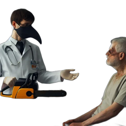 robot, mask, staff, modern transparent PNG cut-out