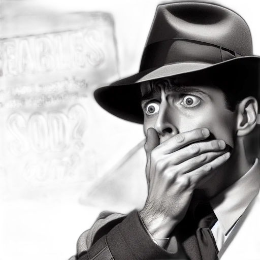 face, hat, photorealistic, comic book art transparent PNG cut-out