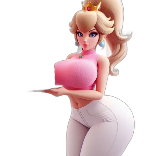dress, crown, concept art, 3d render transparent PNG cut-out