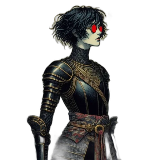 sword, staff, mask, fantasy art transparent PNG cut-out