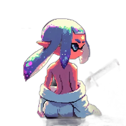 creature, jacket, staff, hat transparent PNG cut-out