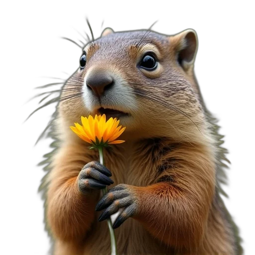 flower, animal, staff, creature transparent PNG cut-out