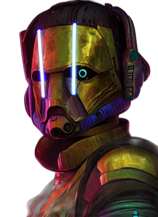 robot, mask, staff, face transparent PNG cut-out