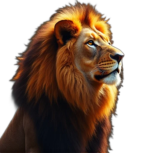 animal, crown, photorealistic, 3d render transparent PNG cut-out