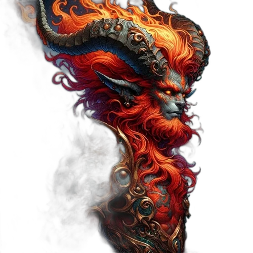 dragon, mask, face, hair transparent PNG cut-out