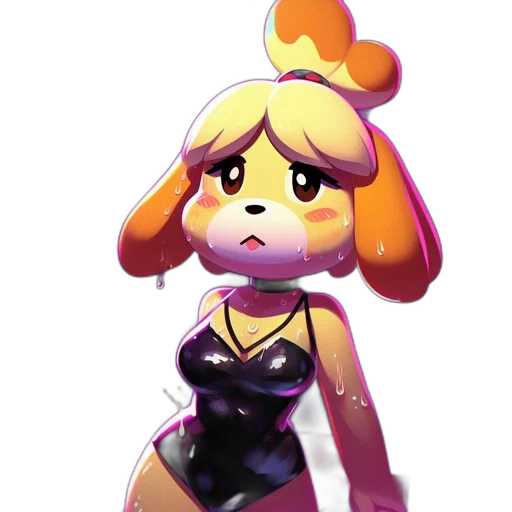 dress, creature, animal, staff transparent PNG cut-out