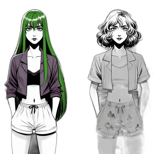 jacket, concept art, anime, comic book art transparent PNG cut-out