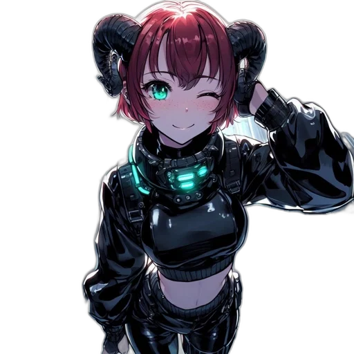 robot, jacket, weapon, staff transparent PNG cut-out