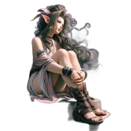 dress, shoes, jewelry, dragon transparent PNG cut-out