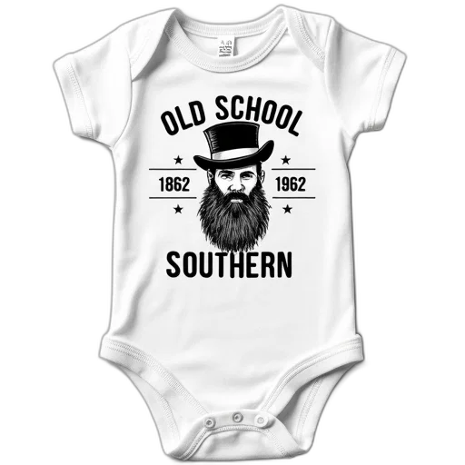white, onesie, vintage, design transparent PNG cut-out
