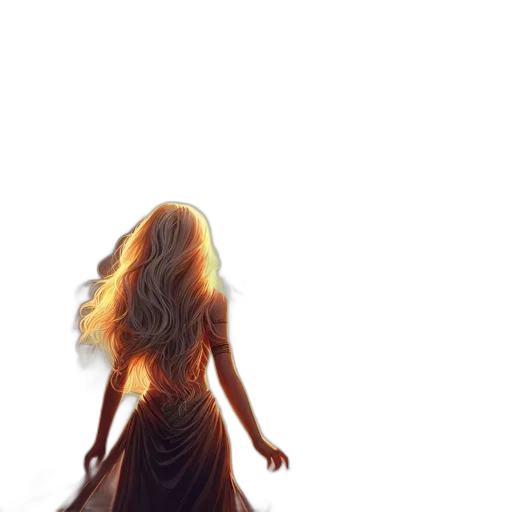 dress, hair, creature, crown transparent PNG cut-out