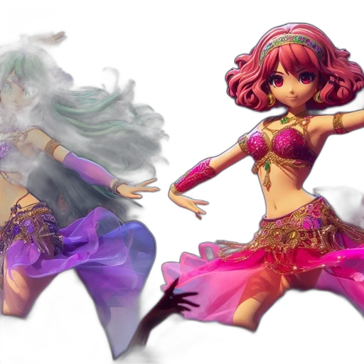 fantasy art, concept art, 3d render, anime transparent PNG cut-out