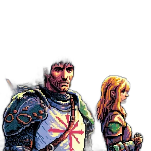 sword, staff, weapon, pixel art transparent PNG cut-out