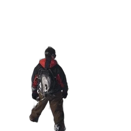 jacket, staff, mask, weapon transparent PNG cut-out