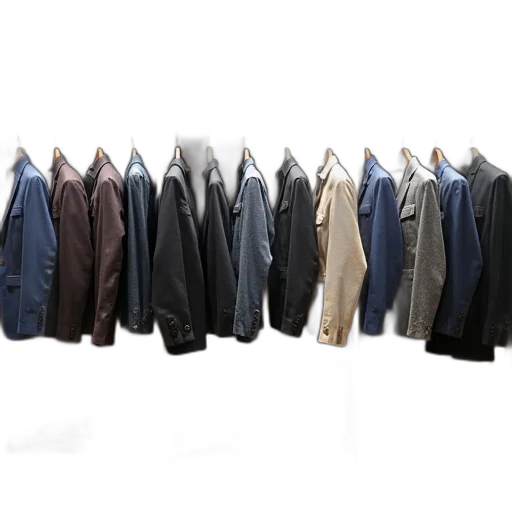 jacket, staff, earth tones, dark transparent PNG cut-out