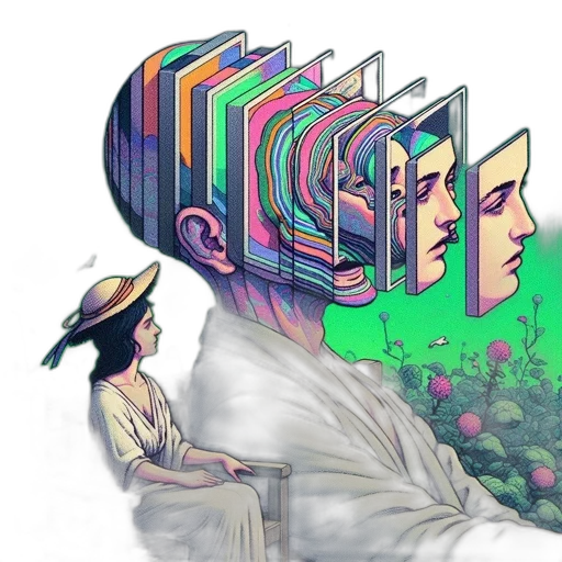 hat, face, vaporwave, pixel art transparent PNG cut-out