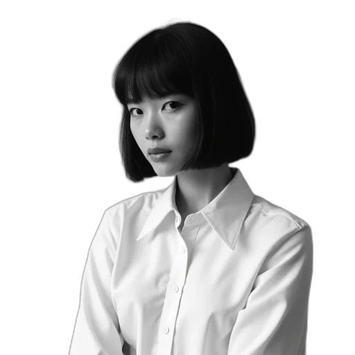 staff, face, jacket, dress transparent PNG cut-out