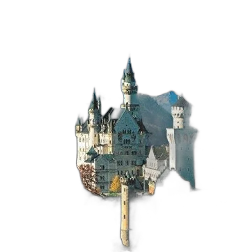 crown, staff, sword, building transparent PNG cut-out