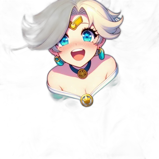 crown, jewelry, staff, face transparent PNG cut-out