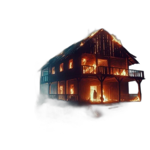 building, concept art, 3d render, watercolor transparent PNG cut-out