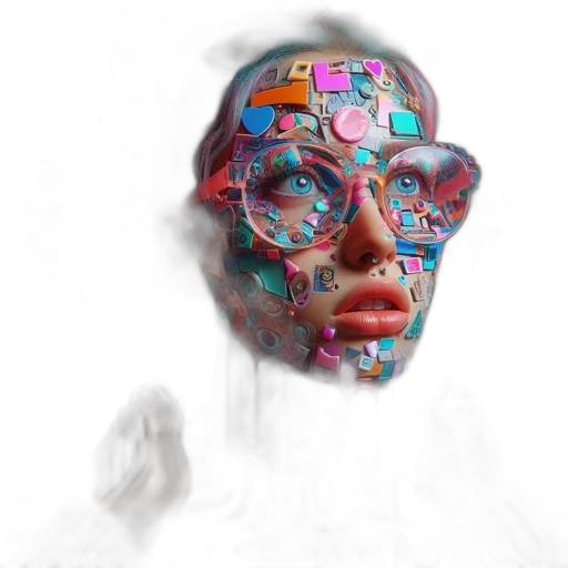 mask, face, robot, creature transparent PNG cut-out