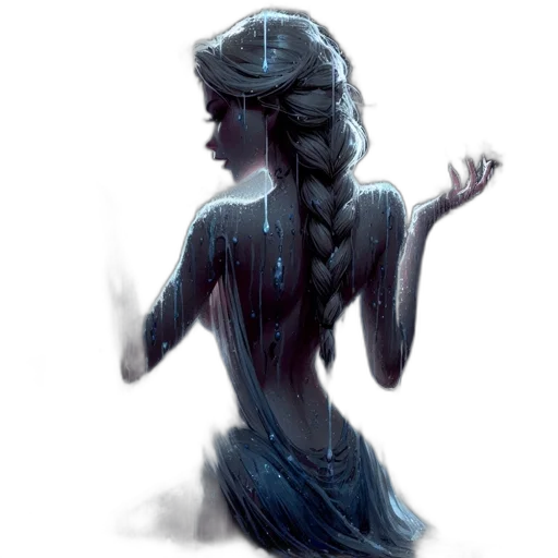 dress, crown, creature, face transparent PNG cut-out