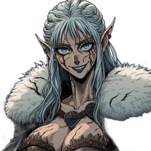 comic book art, fantasy art, concept art, anime transparent PNG cut-out