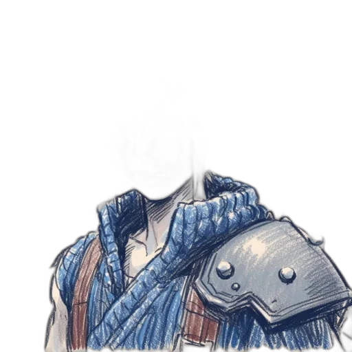 jacket, sword, mask, weapon transparent PNG cut-out