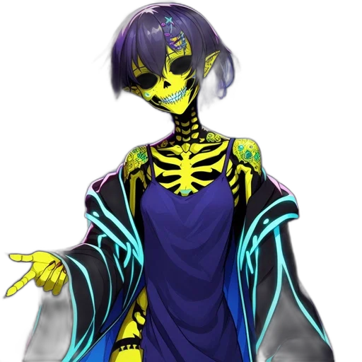 mask, dress, staff, jewelry transparent PNG cut-out