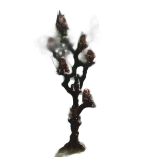 staff, tree, crown, weapon transparent PNG cut-out