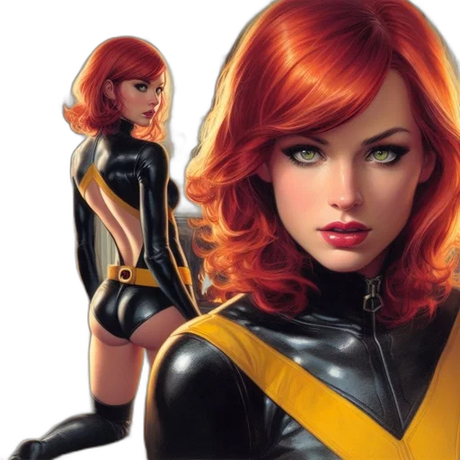 comic book art, concept art, fantasy art, photorealistic transparent PNG cut-out