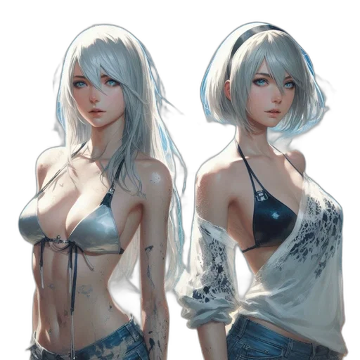 dress, concept art, fantasy art, anime transparent PNG cut-out