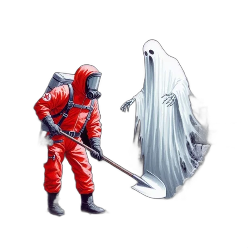 sword, creature, staff, dress transparent PNG cut-out