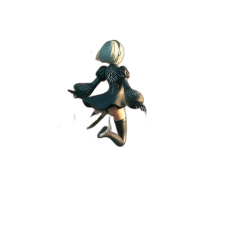 creature, weapon, staff, hair transparent PNG cut-out