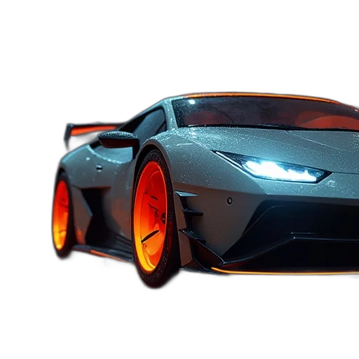 car, robot, 3d render, concept art transparent PNG cut-out
