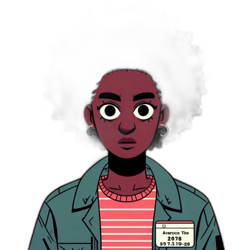 jacket, face, hair, creature transparent PNG cut-out