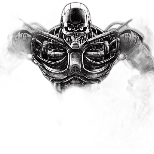 robot, mask, weapon, face transparent PNG cut-out