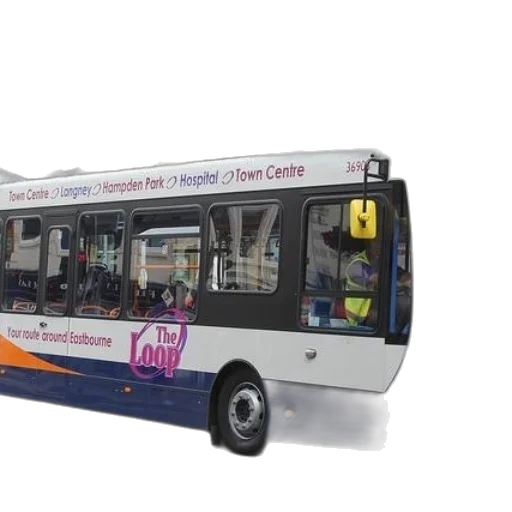 colorful, bus, loop, branding transparent PNG cut-out