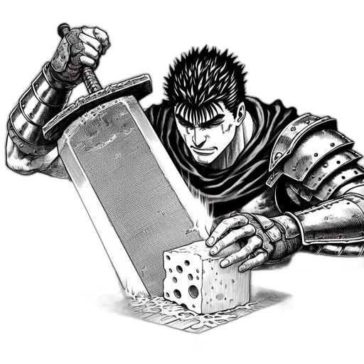 weapon, sword, food, comic book art transparent PNG cut-out