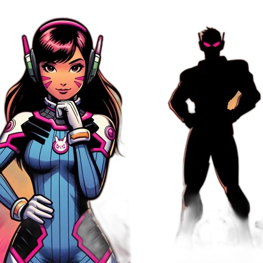concept art, comic book art, cartoon, anime transparent PNG cut-out