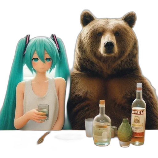 bottle, food, animal, concept art transparent PNG cut-out