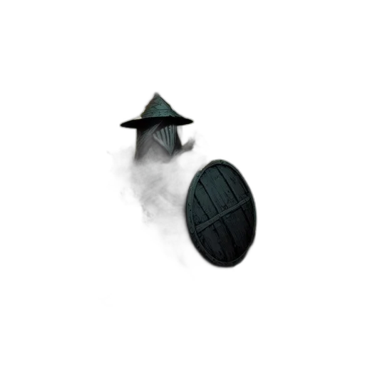 hat, mask, staff, weapon transparent PNG cut-out