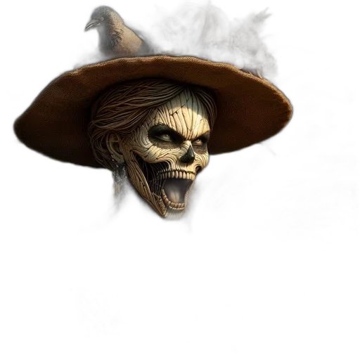 hat, mask, face, staff transparent PNG cut-out